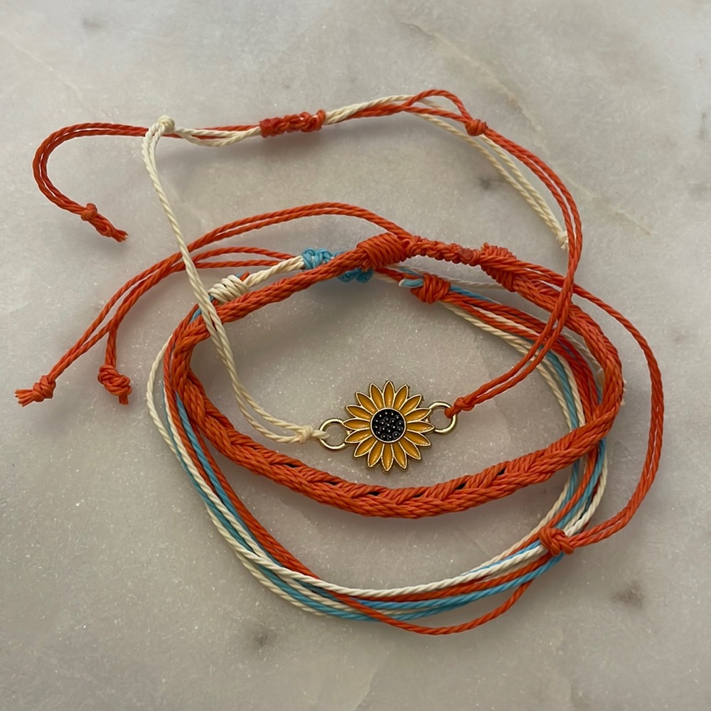 Sunflower bracelet set